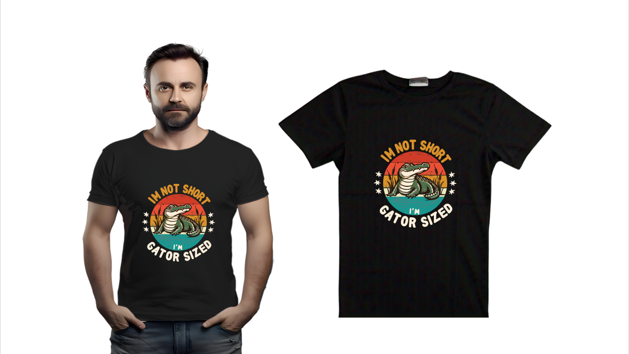 Men's IM NOT SHORT IM GATOR SIZED Tri-Tee