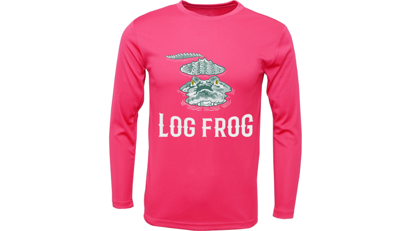 Kids Dry Fit Long Sleeve Neon Pink