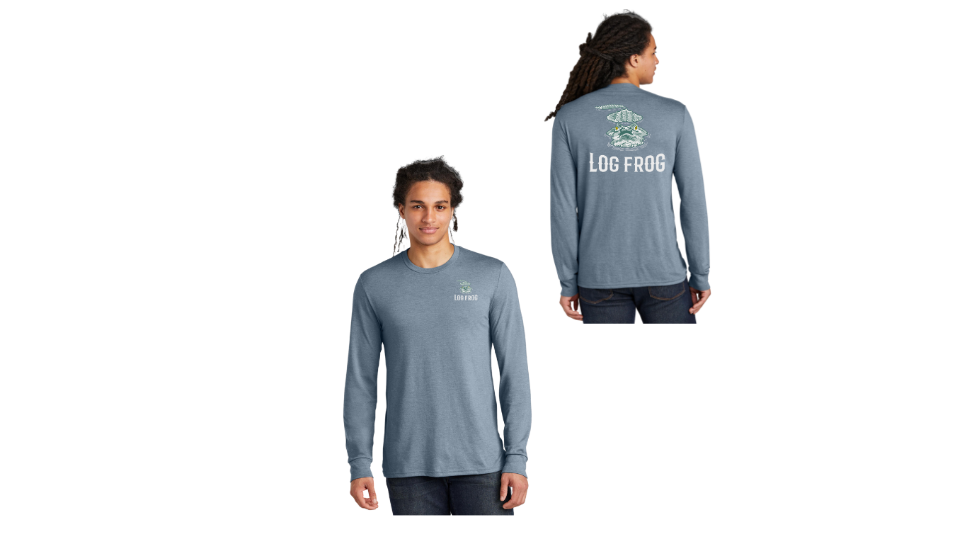 Mens Long Sleeve Flint Blue Heather