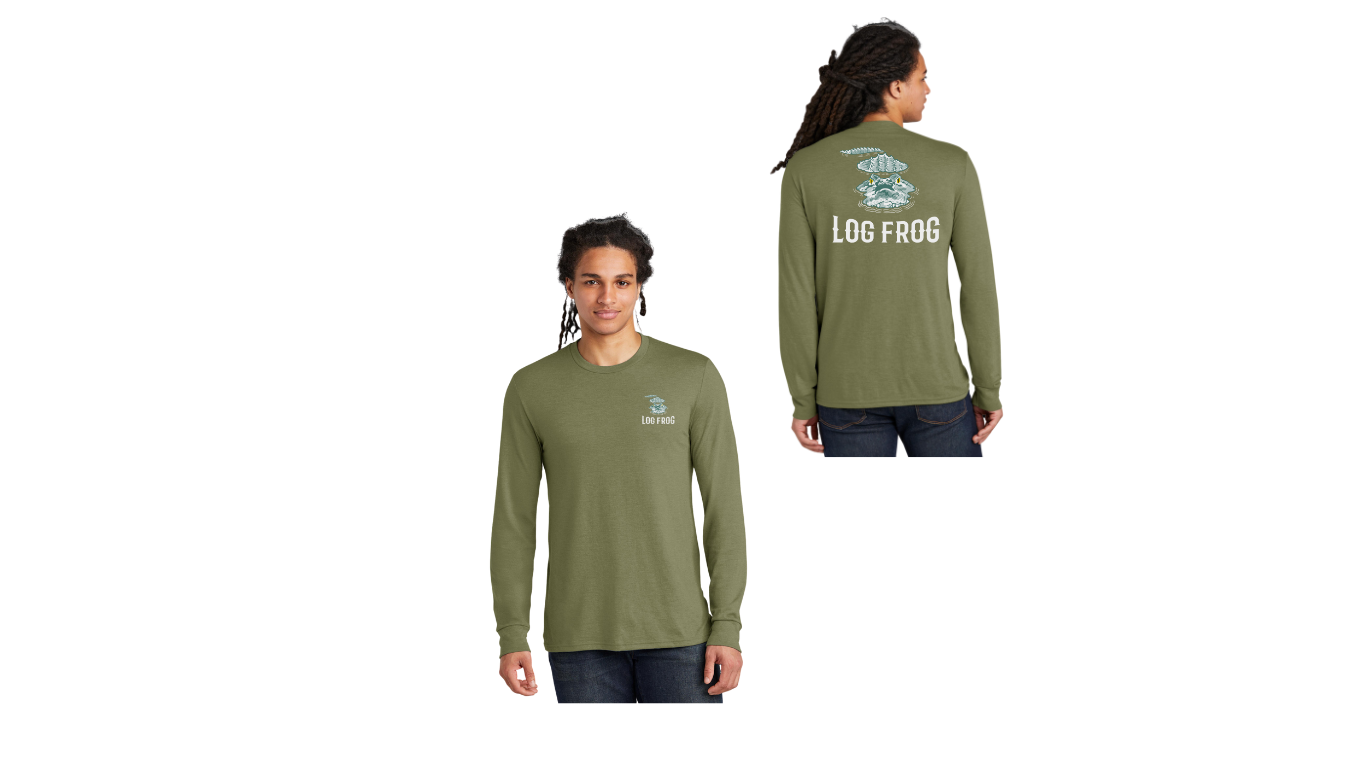 Mens Long Sleeve Military Green Frost