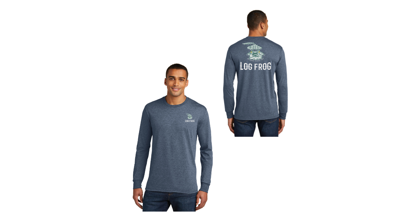 Mens Long Sleeve Navy Frost